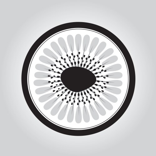 Kiwi fresh fruit isolated icon Royalty Free Vector Image