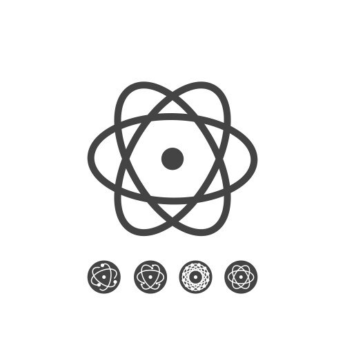 React native large lines icons set isolated vector image