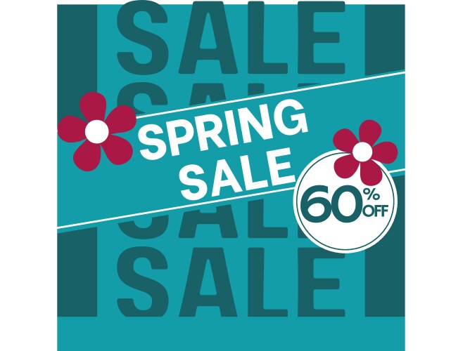Spring sale design Royalty Free Vector Image - VectorStock