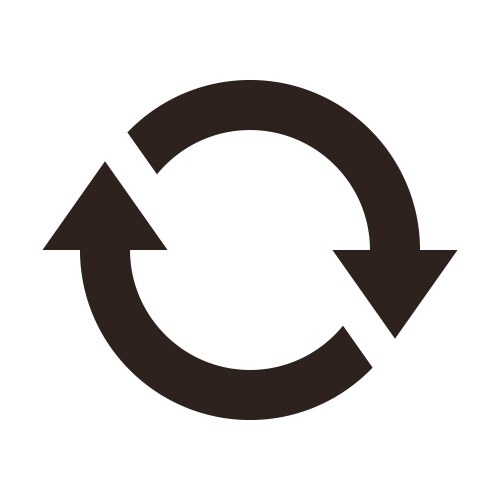 repeat sign reload icon refresh loading reset vector image