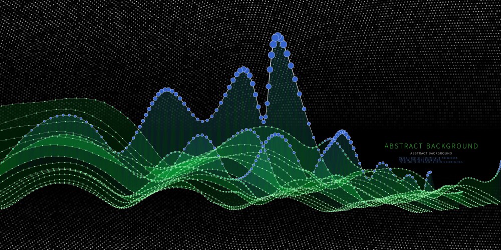 Abstract background graph from color points vektorbild