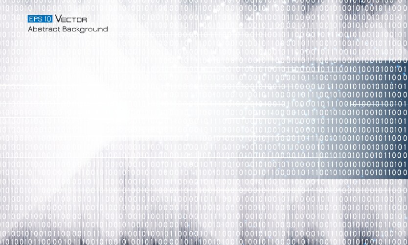 Abstract binary code vector image