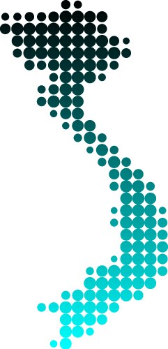 Vietnam Map Vector Image