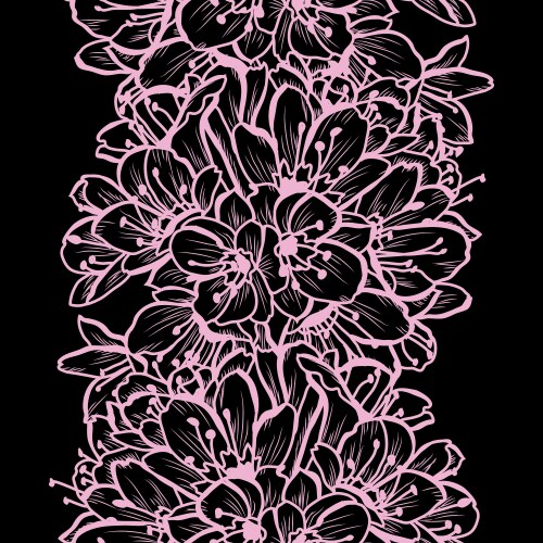 Floral seamless background Royalty Free Vector Image