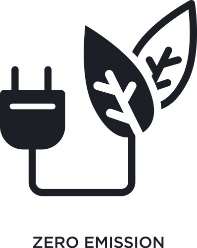 Zero emission icon premium style design from Vector Image