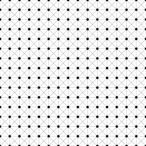 Abstract black and white geometric mosaic vector image