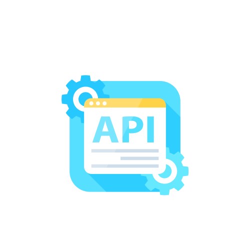 API Application Icon vector image