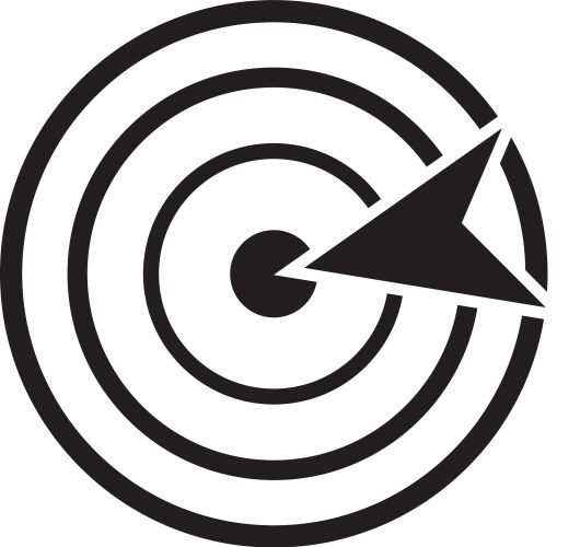 Black arrow icon on white background flat style Vector Image