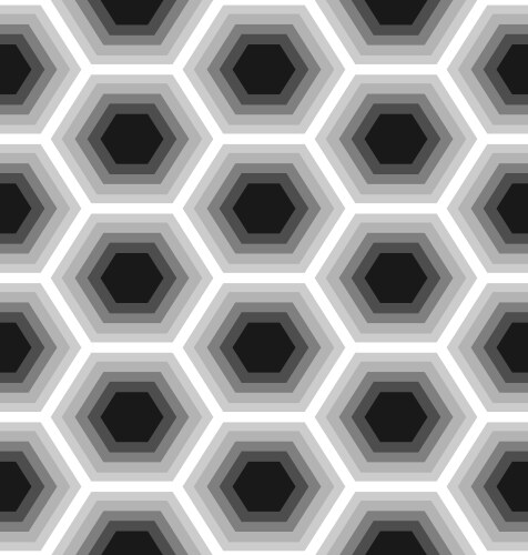 Seamless pattern hexagons Royalty Free Vector Image