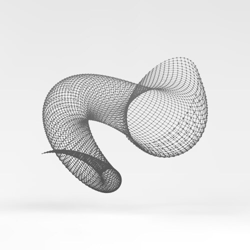 Helix molecular lattice connection structure vector image
