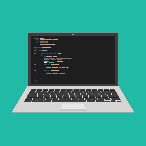 Programming web development concept code vector image