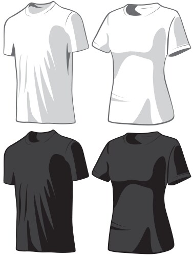 Collection of T-Shirts Vector Image
