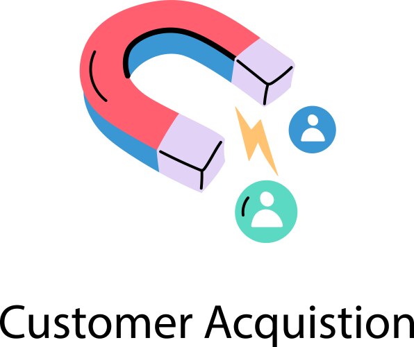 Customer Retention Magnet Royalty Free Vector Image