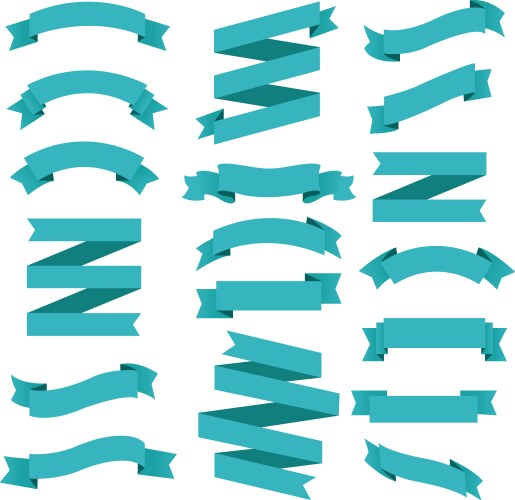 Retro styled ribbons collection Royalty Free Vector Image