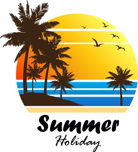 Summer vacation Royalty Free Vector Image - VectorStock