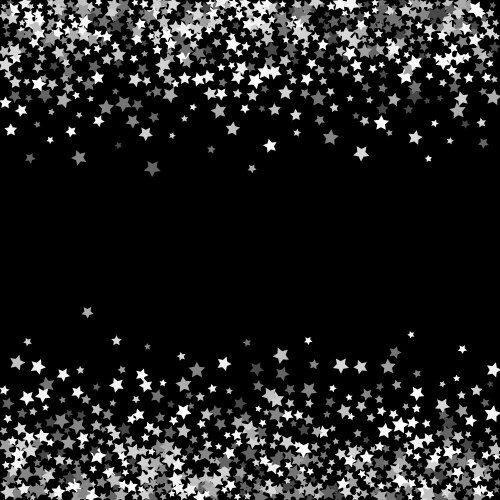 Abstract pattern of random falling stars vector image