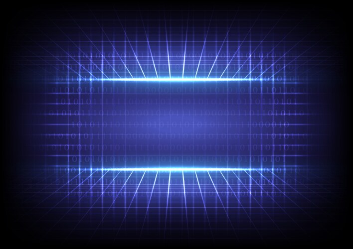 Binary code abstract computer matrix background vector image