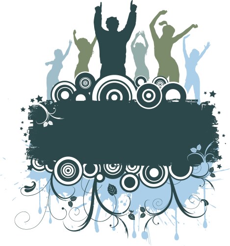 Dance party Royalty Free Vector Image - VectorStock