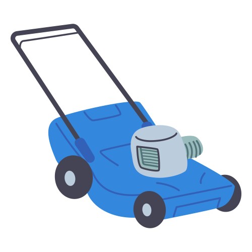 Push lawnmower Vector Images & Graphics for Commercial Use | VectorStock