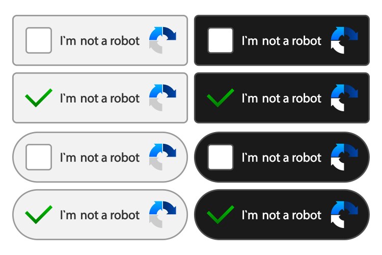 Captcha Verification - I'm Not a Robot vector image