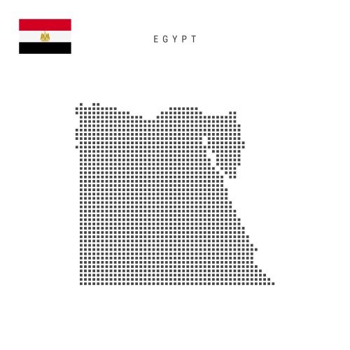 Black White Egypt Outline Map Vector Images (over 270)