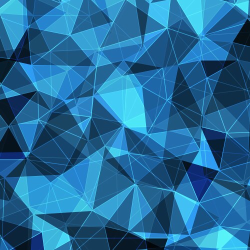 Blue glass triangles abstract background Vector Image