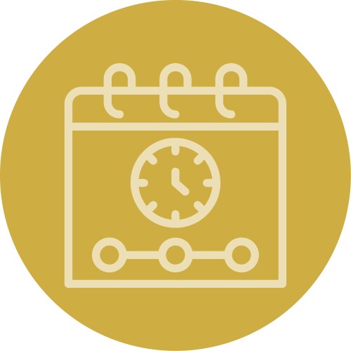 Multi-Color Timeline Chart Icon Vector Image