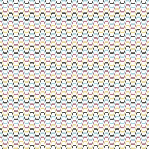 Zigzag Color Pattern - Repeating Geometric vector image