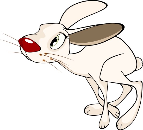 Tricky Cartoon Rabbit Crazy rabbit Vector Images & Graphics for Commercial Use | VectorStock