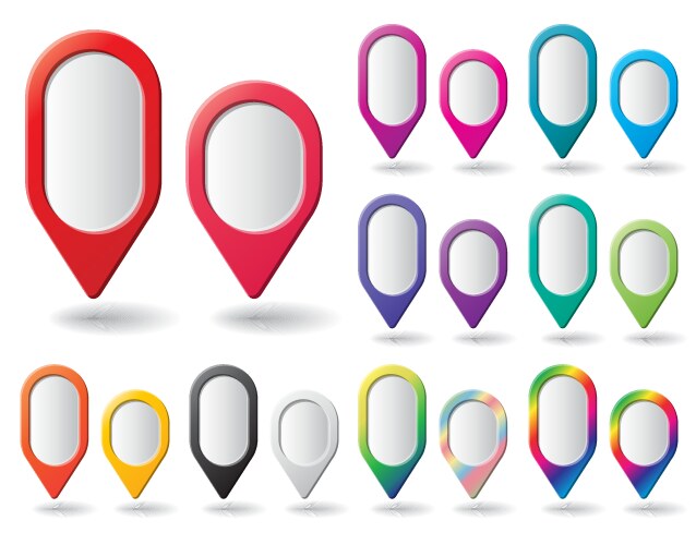 Map pin location pointer Royalty Free Vector Image