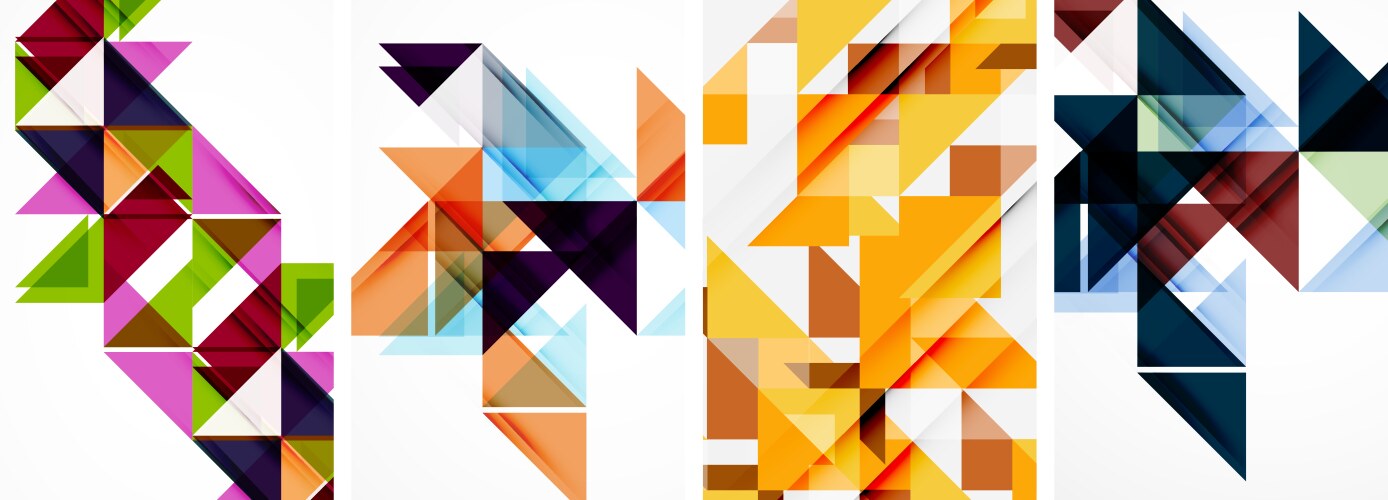 Random Triangle Pattern Vector Images (over 14,000)