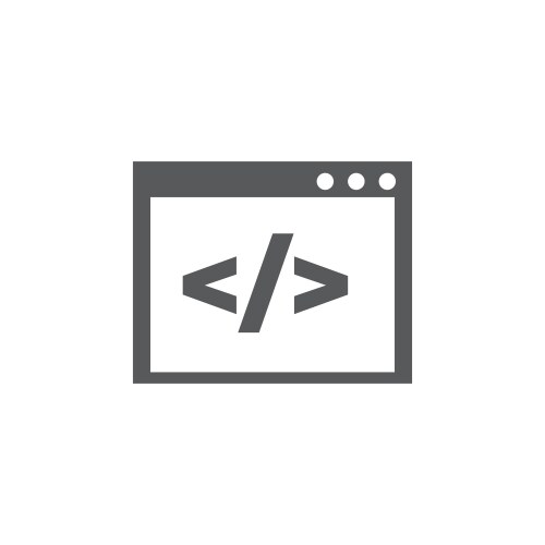 Programming Icon - Code & Web vector image