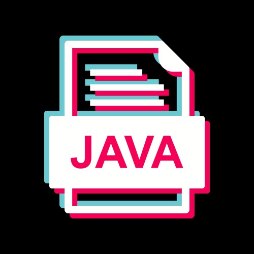 Java file document icon vector image