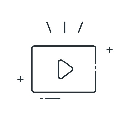 Video prediction predictive analysis icon Vector Image