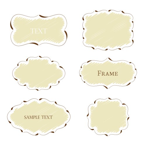 Decorative Frame Collection Royalty Free Vector Image