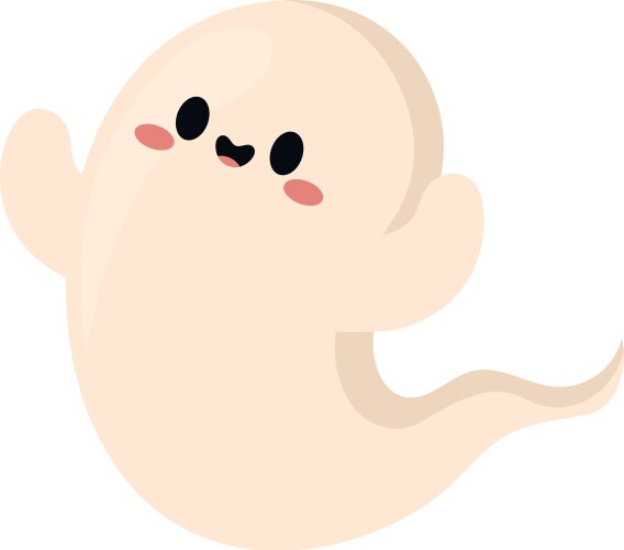 Smiling ghost Royalty Free Vector Image - VectorStock