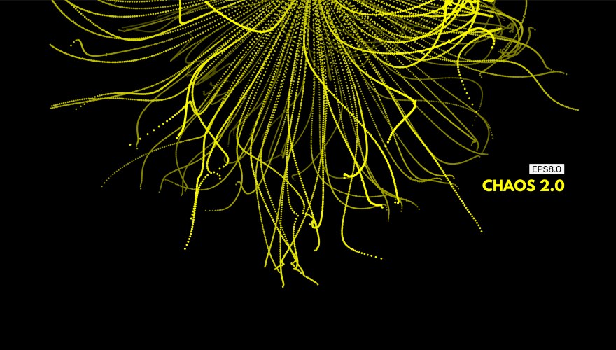 Dynamic Particle Flow - 3D Abstract vector image