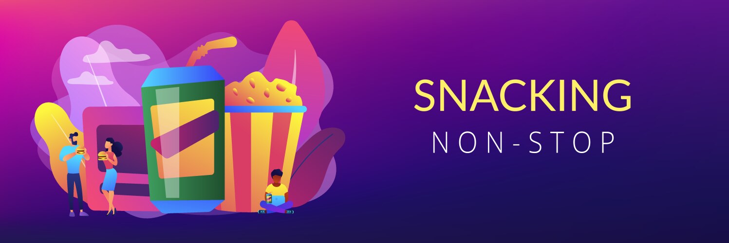 Snack Header Image Assorted snack pack concept banner header – Royalty-Free Vector ...