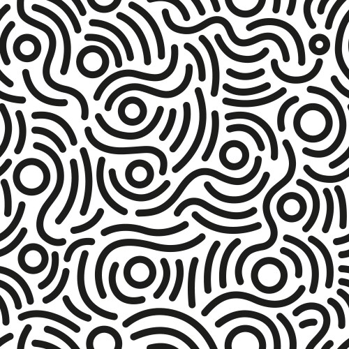 Black and white seamless texture tribal Royalty Free Vector