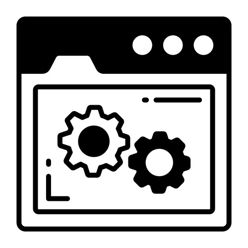 Web setting icon for graphic and design vector image