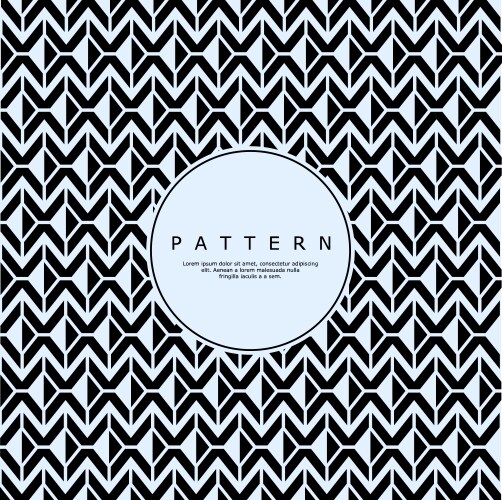 Simple zig zag square abstract pattern design vector image