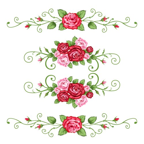 Victorian roses vintage Royalty Free Vector Image