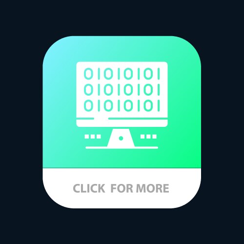 Web computer computing server mobile app icon vector image
