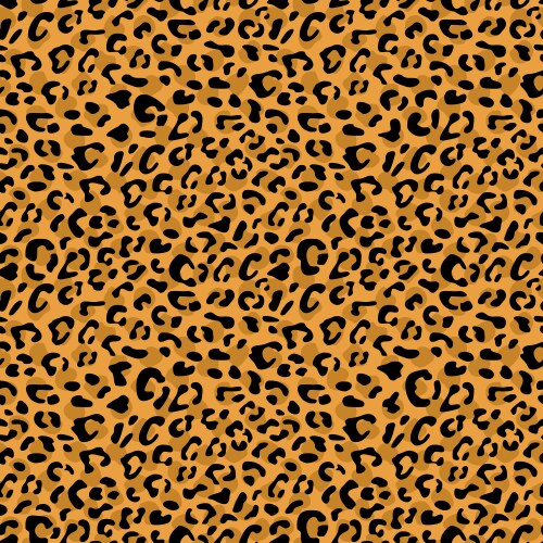 Seamless leopard pattern design animal yellow Vector Image