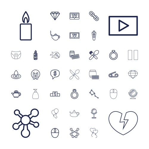 37 shiny icons (36788212) – Free Vector | VectorStock
