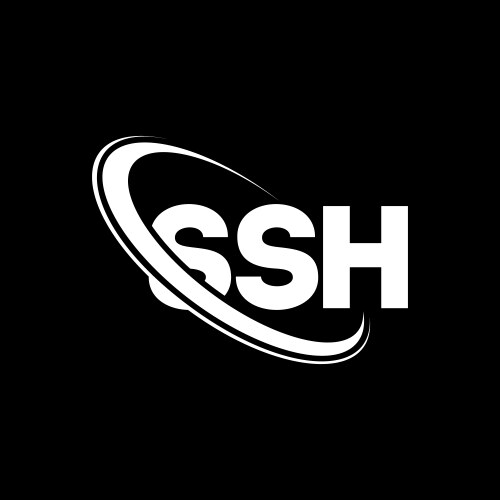 Ssh logo letter design – Royalty-Free Vector | VectorStock