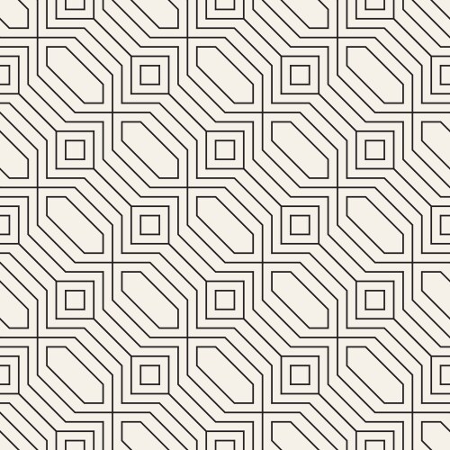 Abstract seamless geometric hexagons pattern Vector Image