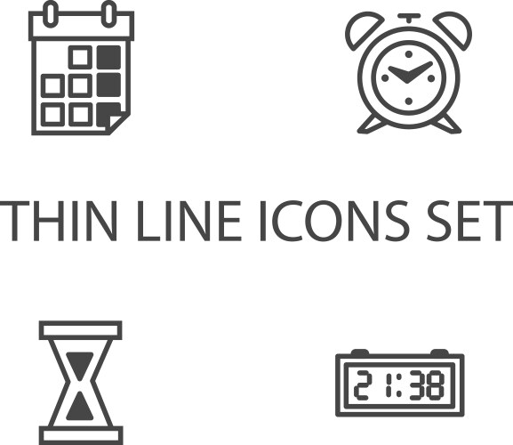Clock and time icons Royalty Free Vector Image