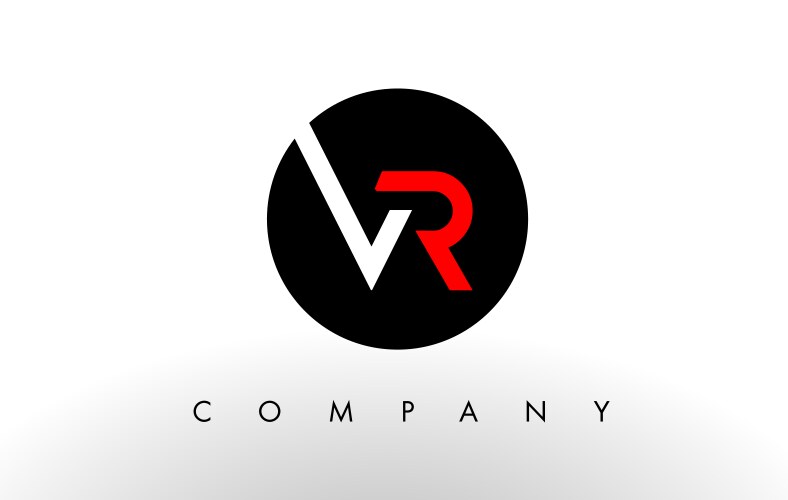 VR Lettermark Logo Vector Image