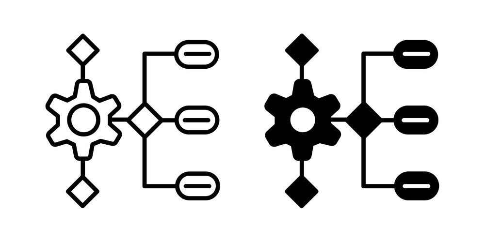 Workflow Icons - Streamline Concepts – Royalty-Free Vector | VectorStock